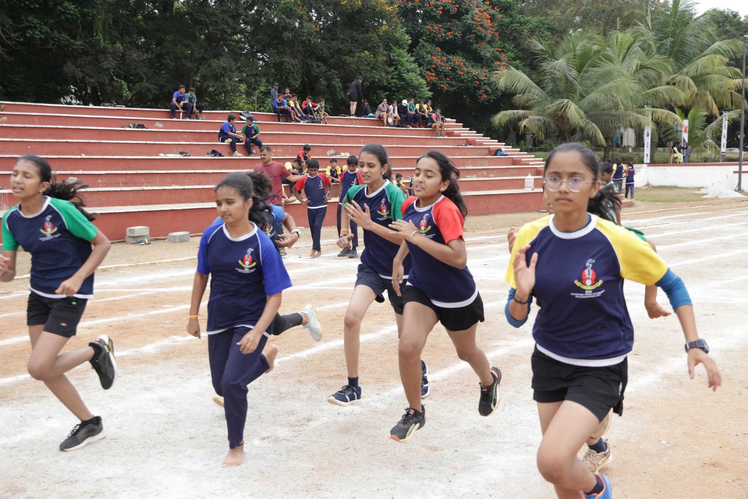 Students playing sports