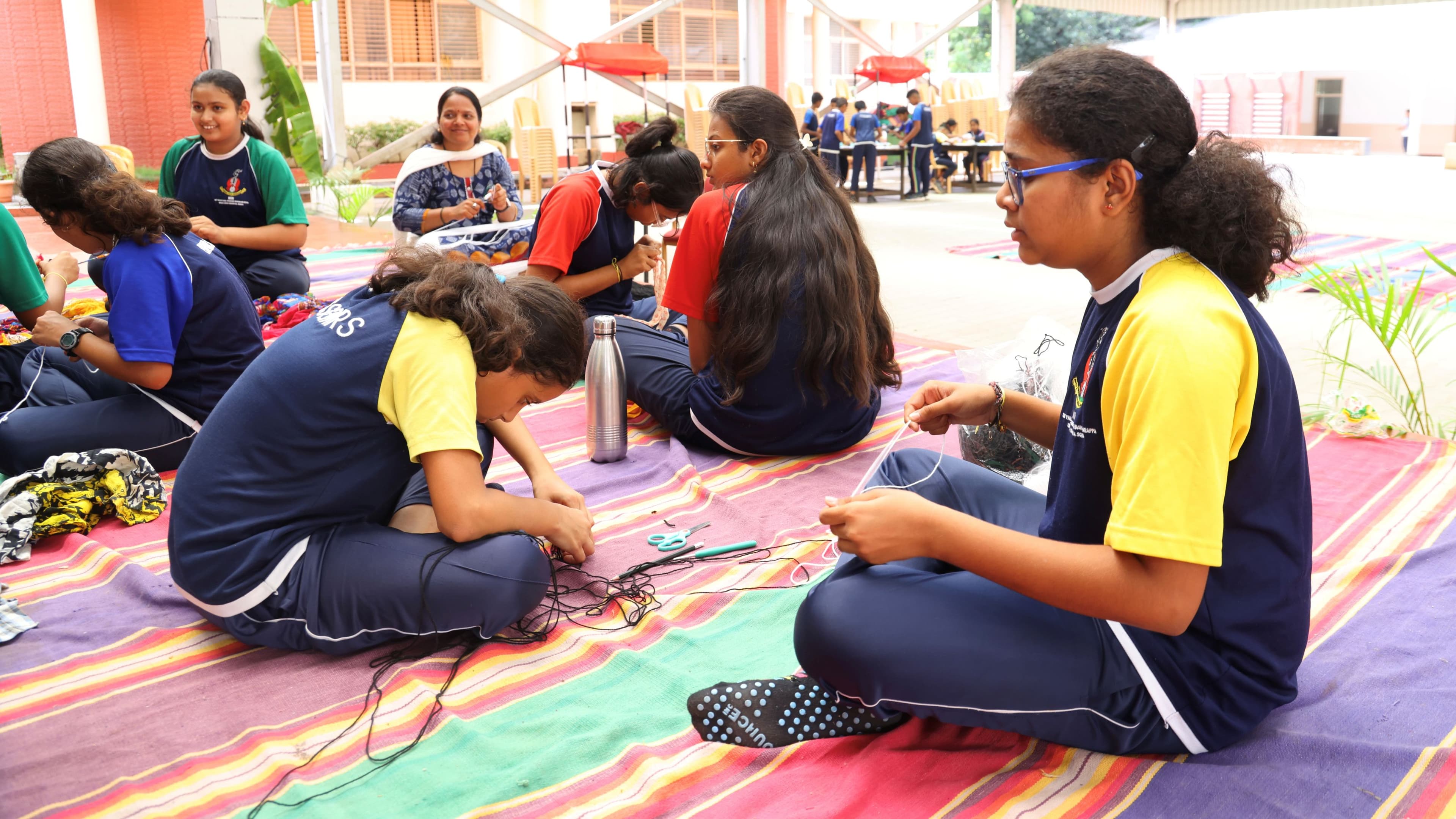 Knitting for home learning