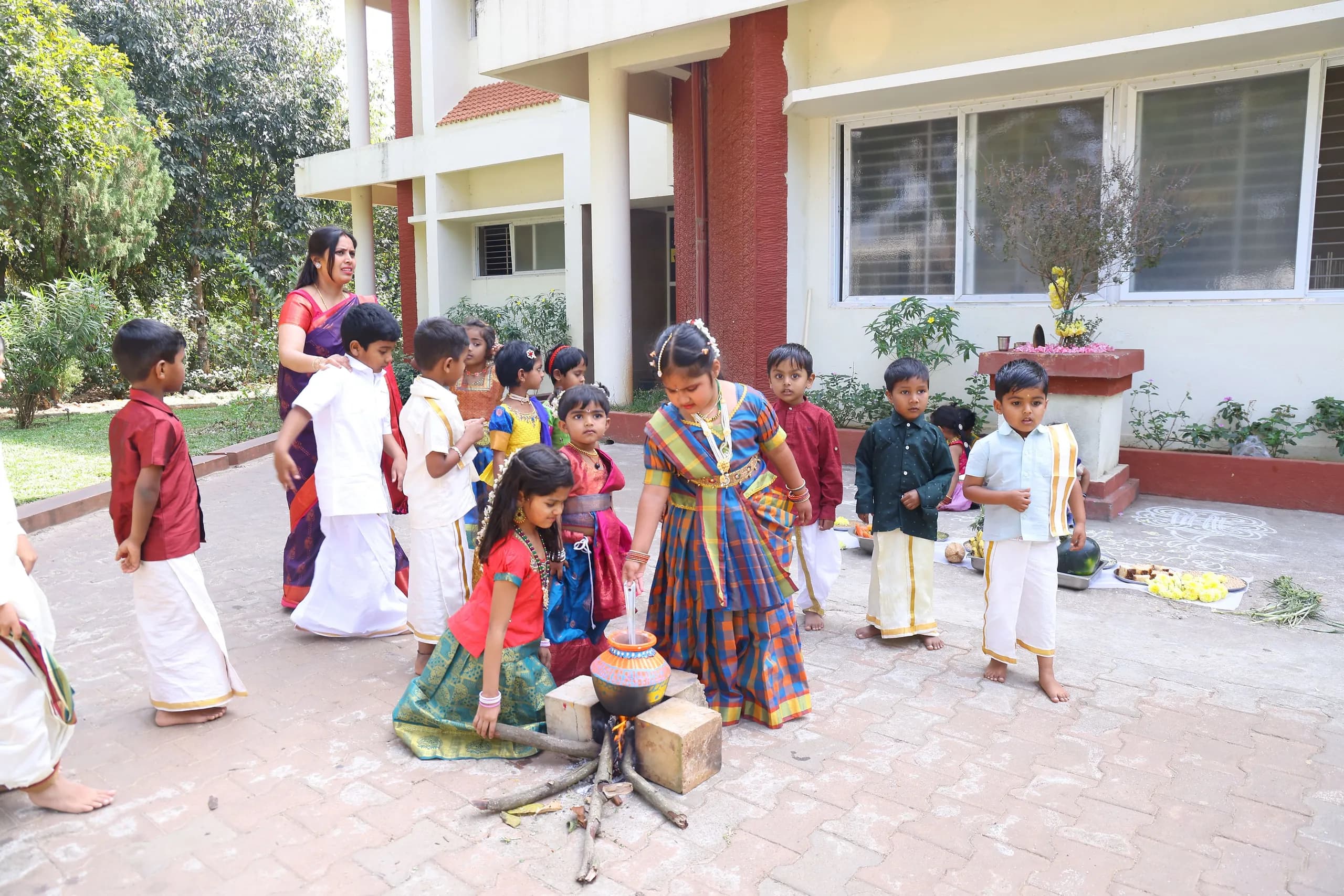 Celebration of Makara Sankranti at campus